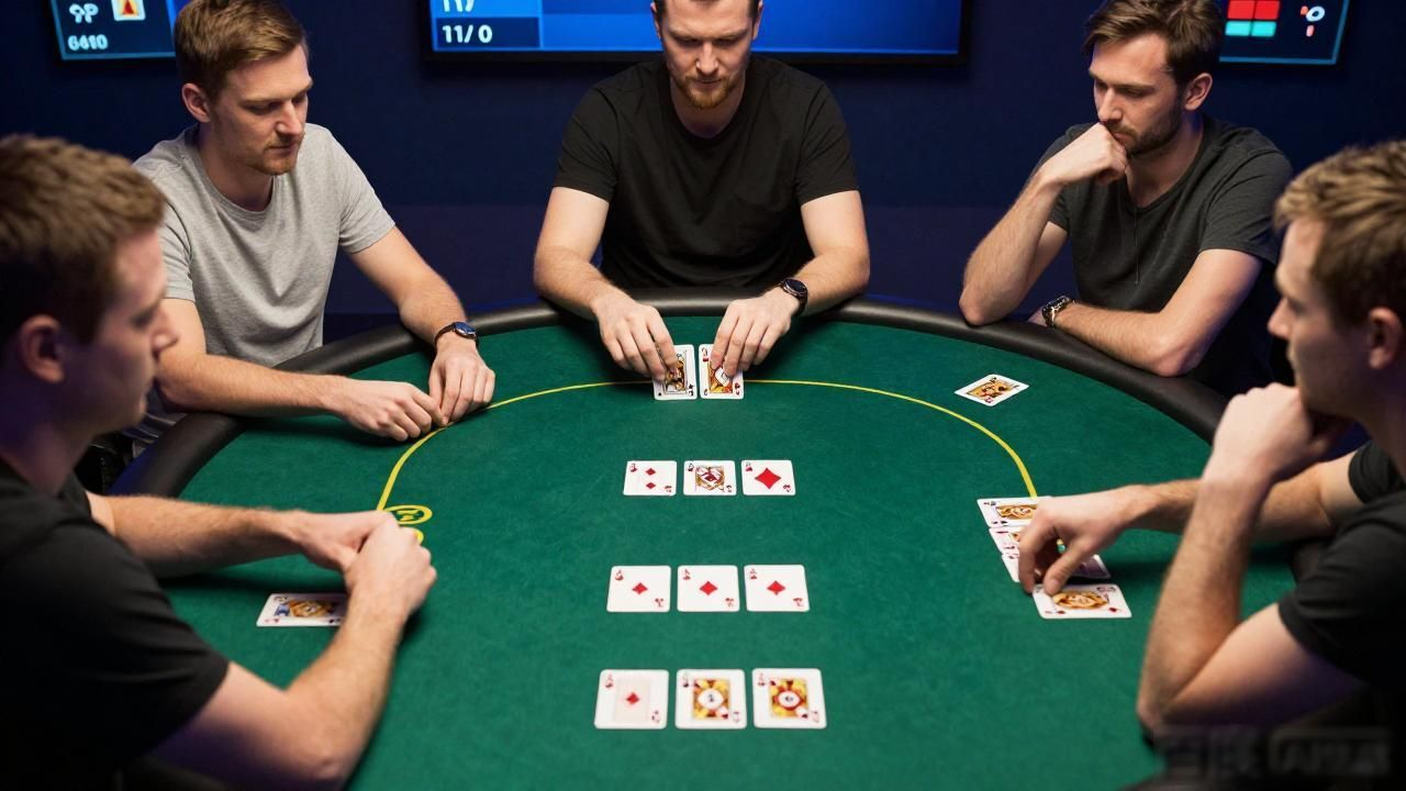 HHPoker iPhone客户端桌台界面